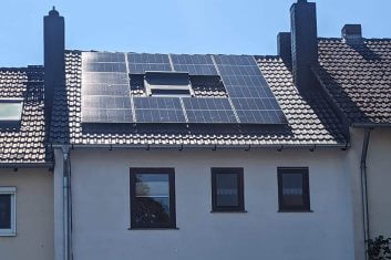 Solaranlage auf einem Haus in Stadtallendorf